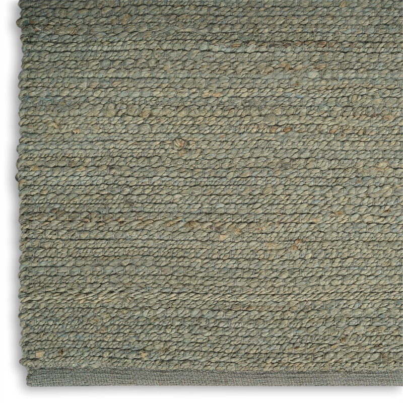 Nourison Natural Jute 6' x 9' Sage Farmhouse Indoor Rug