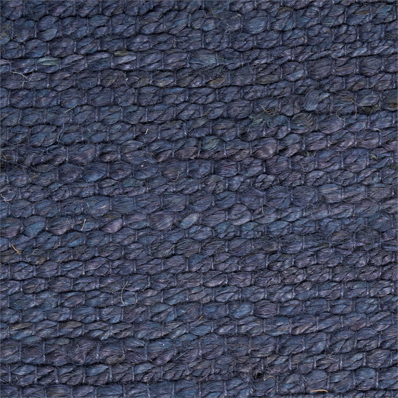 Nourison Natural Jute 6' x 9' Navy Farmhouse Indoor Rug