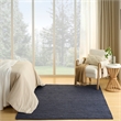 Nourison Natural Jute 6' x 9' Navy Farmhouse Indoor Rug