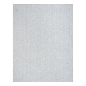 Nourison Textured Home 5'3&quot x 7' Ivory Blue Farmhouse Indoor Rug