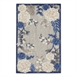 Nourison Aloha 2' x 3' Blue Grey Outdoor Rug