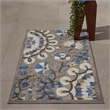 Nourison Aloha 2' x 3' Grey Multicolor Transitional Rug
