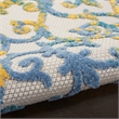 Nourison Aloha 2' x 3' Ivory Blue Outdoor Rug