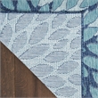 Nourison Garden Oasis 2' x 4' Navy Tropical Rug