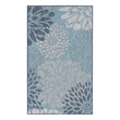 Nourison Garden Oasis 2' x 4' Navy Tropical Rug