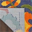 Nourison Aloha 2' x 3' Navy Multicolor Outdoor Rug