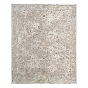 Nourison Heirloom Blend 3'11&quot x 5'10&quot Ivory Multicolor Vintage Indoor Rug
