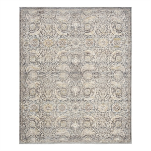 Nourison Heirloom Blend 3'11&quot x 5'10&quot Charcoal Multicolor Vintage Indoor Rug
