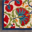 Nourison Aloha 2' x 3' Red Multicolor Transitional Rug