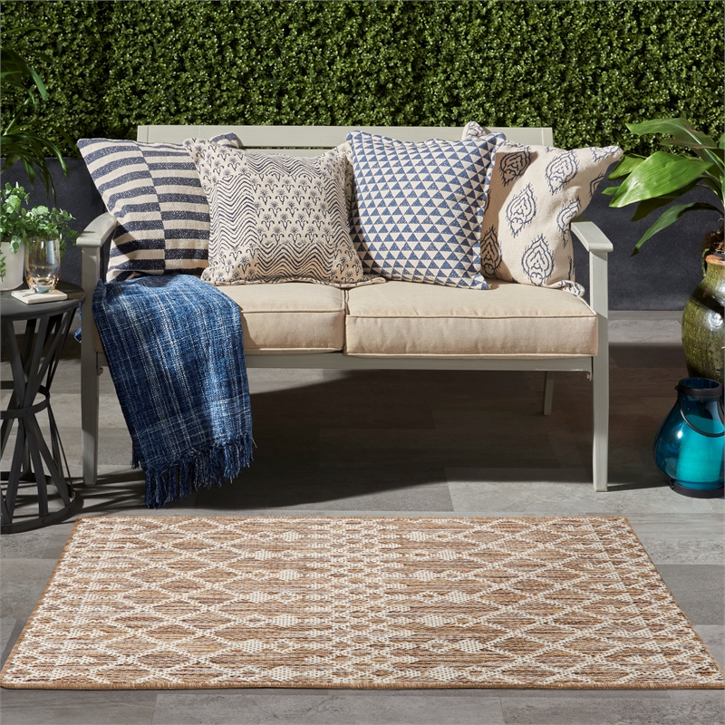 Nourison Positano 2' x 3' Beige Modern Rug