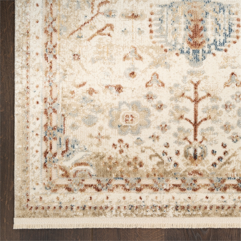 Nourison Pardis 2' x 6' Ivory Rust Vintage Indoor Rug