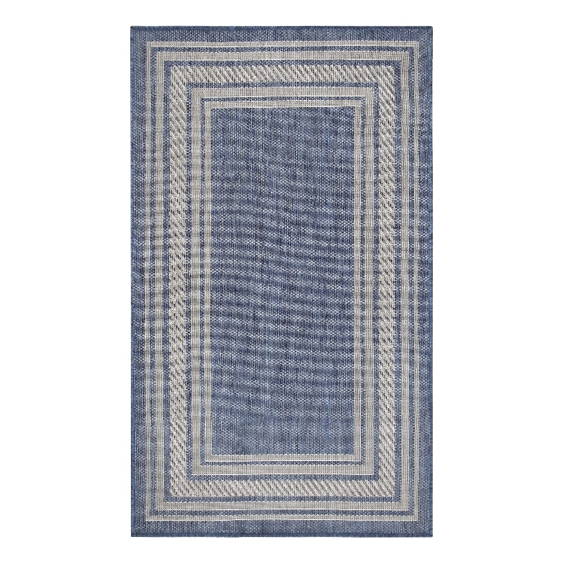 Nourison Horizon Indoor/Outdoor 2' x 3' DENIM Modern Rug
