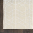 Nourison Washable Charm 2' x 6' Ivory Modern Indoor Rug
