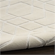 Nourison Washable Charm 2' x 6' Ivory Modern Indoor Rug