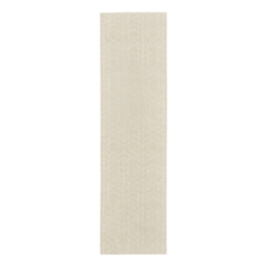 Nourison Washable Charm 2'2&quot x 8' Ivory Modern Indoor Rug