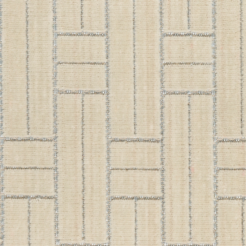 Nourison Washable Charm 2' x 6' Ivory Modern Indoor Rug