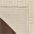 Nourison Washable Charm 2' x 6' Ivory Modern Indoor Rug