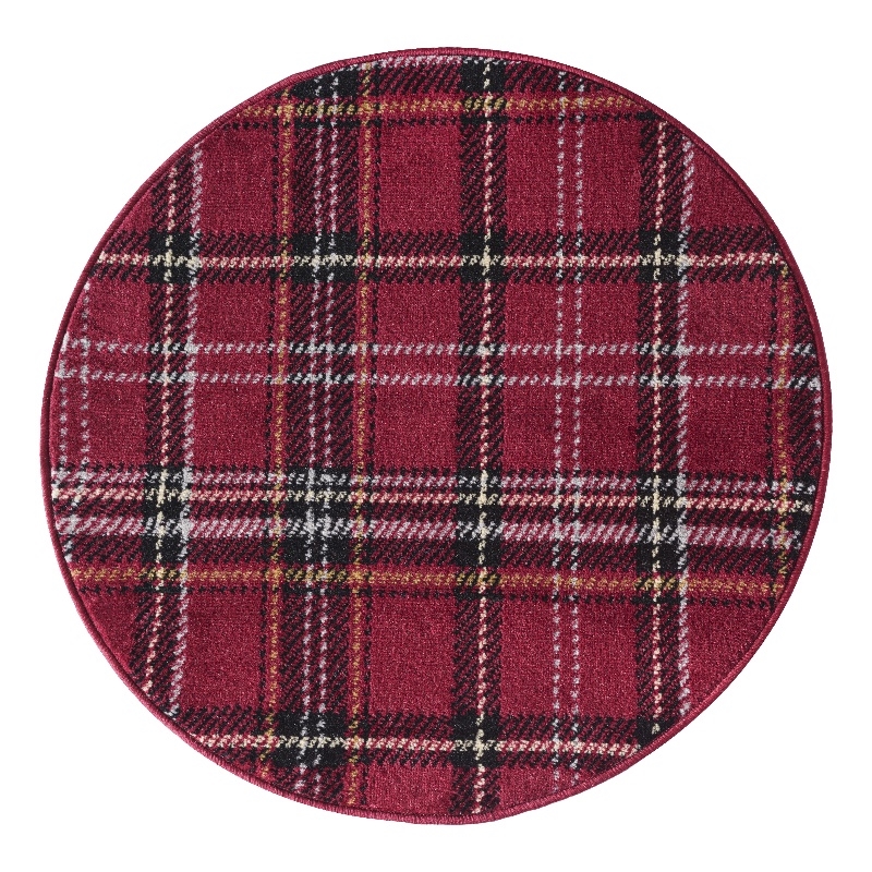 Nourison Grafix 3' x Round Red Christmas Indoor Rug