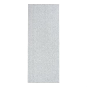Nourison Textured Home 2'3&quot x 7'6&quot Ivory Blue Farmhouse Indoor Rug