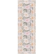 Nourison Botanical Washables 2' x 6' Beige Multicolor Farmhouse Indoor Rug