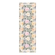 Nourison Botanical Washables 2' x 6' Charcoal Multicolor Farmhouse Indoor Rug
