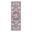 Nourison Botanical Washables 2' x 6' Charcoal Multicolor Farmhouse Indoor Rug