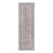 Nourison Botanical Washables 2' x 6' Charcoal Multicolor Farmhouse Indoor Rug