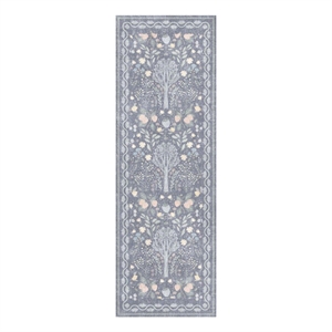 Nourison Botanical Washables 2' x 6' Blue Multicolor Modern Indoor Rug