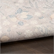 Nourison Botanical Washables 2' x 6' Grey Multicolor Modern Indoor Rug