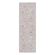 Nourison Botanical Washables 2' x 6' Grey Multicolor Modern Indoor Rug