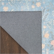 Nourison Botanical Washables 2' x 6' Light Blue Multicolor Modern Indoor Rug