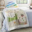 Mina Victory Plush Baby Farm Blanket Polyester Throw Blanket in Multi-Color