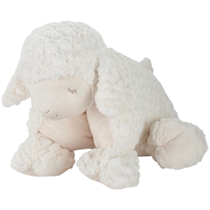 Mina Victory Plush Lines Stuffed Animal 18&quot x 22&quot Ivory Indoor Throw Pillow