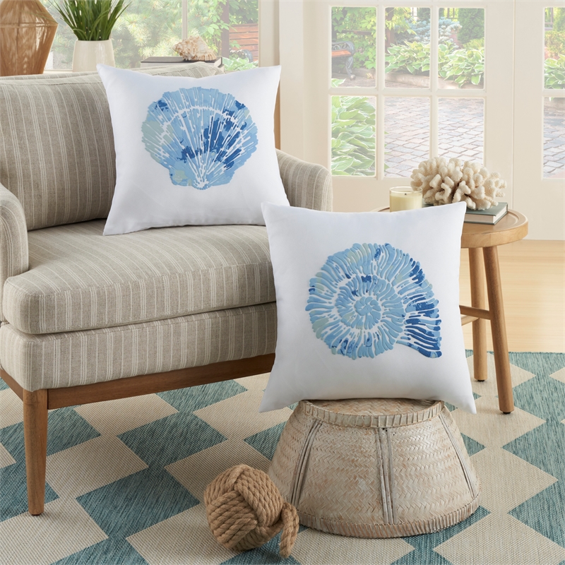 Mina Victory Lifestyle Raised Printed Seach 18