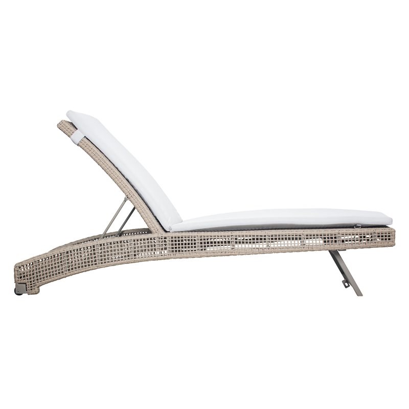 Seasonal Living Archipelago Keys Pool Aluminum Chaises in Light Gray (Set of 2)
