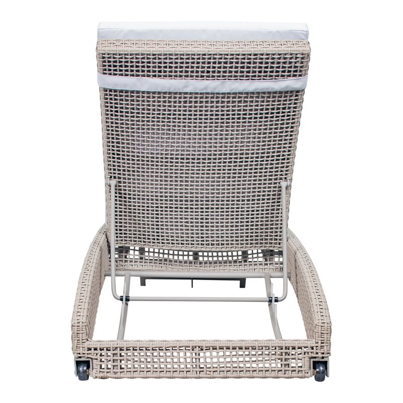 Seasonal Living Archipelago Keys Pool Aluminum Chaises in Light Gray (Set of 2)
