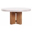 Seasonal Living Perpetual Java Teak Wood/Concrete Dining Table in Ivory White