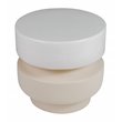 Seasonal Living Provenance Signature Ceramic Stool/Accent Table in Cream/White