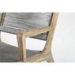 Seasonal Living Explorer Oceans Wood Lounge Chair in Mixed Gray Rope