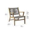 Seasonal Living Explorer Oceans Wood Lounge Chair in Mixed Gray Rope