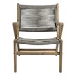 Seasonal Living Explorer Oceans Wood Lounge Chair in Mixed Gray Rope