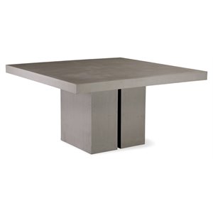 Seasonal Living Perpetual Delapan Concrete Dining Table in Slate Gray