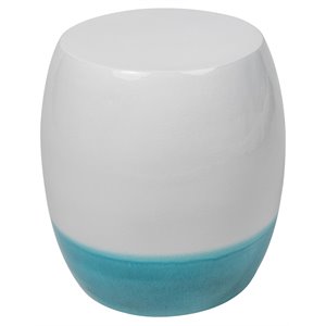 Seasonal Living Provenance Signature Ceramic Bud Stool/Accent Table in White
