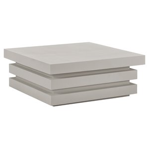 Seasonal Living Provenance Signature FRP Square Coffee Table in Limestone