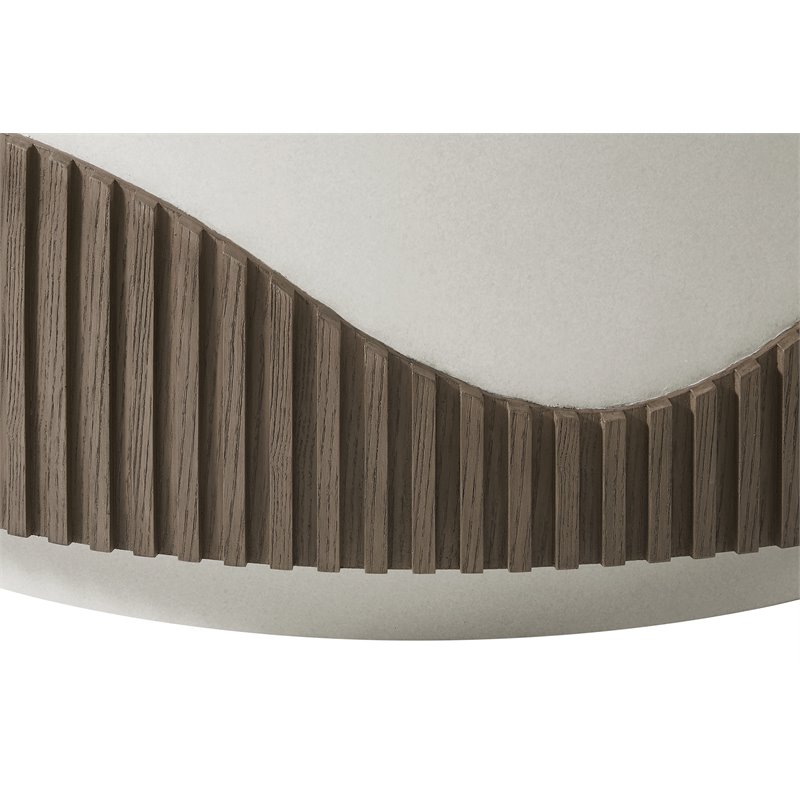Seasonal Living Provenance Signature FRP Round Coffee Table in Limestone
