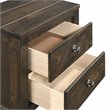 New Classic Furniture Blue Ridge Solid Wood Bedroom Nightstand in Rustic Gray