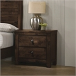 New Classic Furniture Blue Ridge Solid Wood Bedroom Nightstand in Rustic Gray