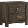New Classic Furniture Blue Ridge Solid Wood Bedroom Nightstand in Rustic Gray
