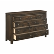 New Classic Furniture Blue Ridge Solid Wood 9-Drawer Dresser in Rustic Gray