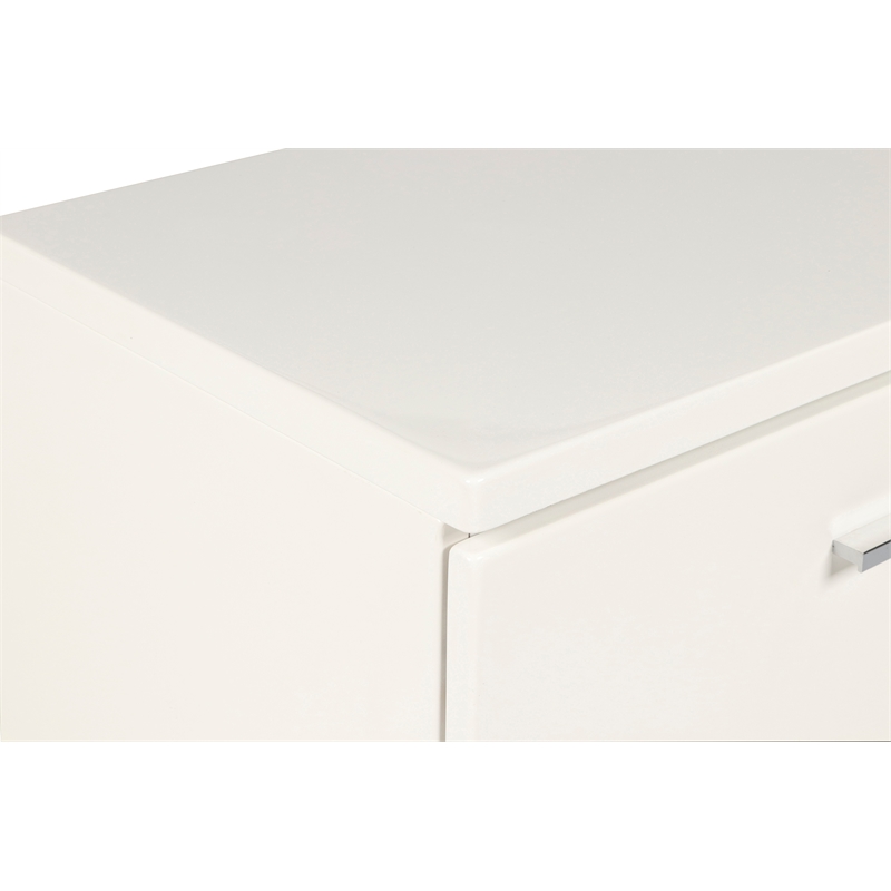 New Classic Furniture Sapphire Solid Wood 2-Drawer Nightstand in White
